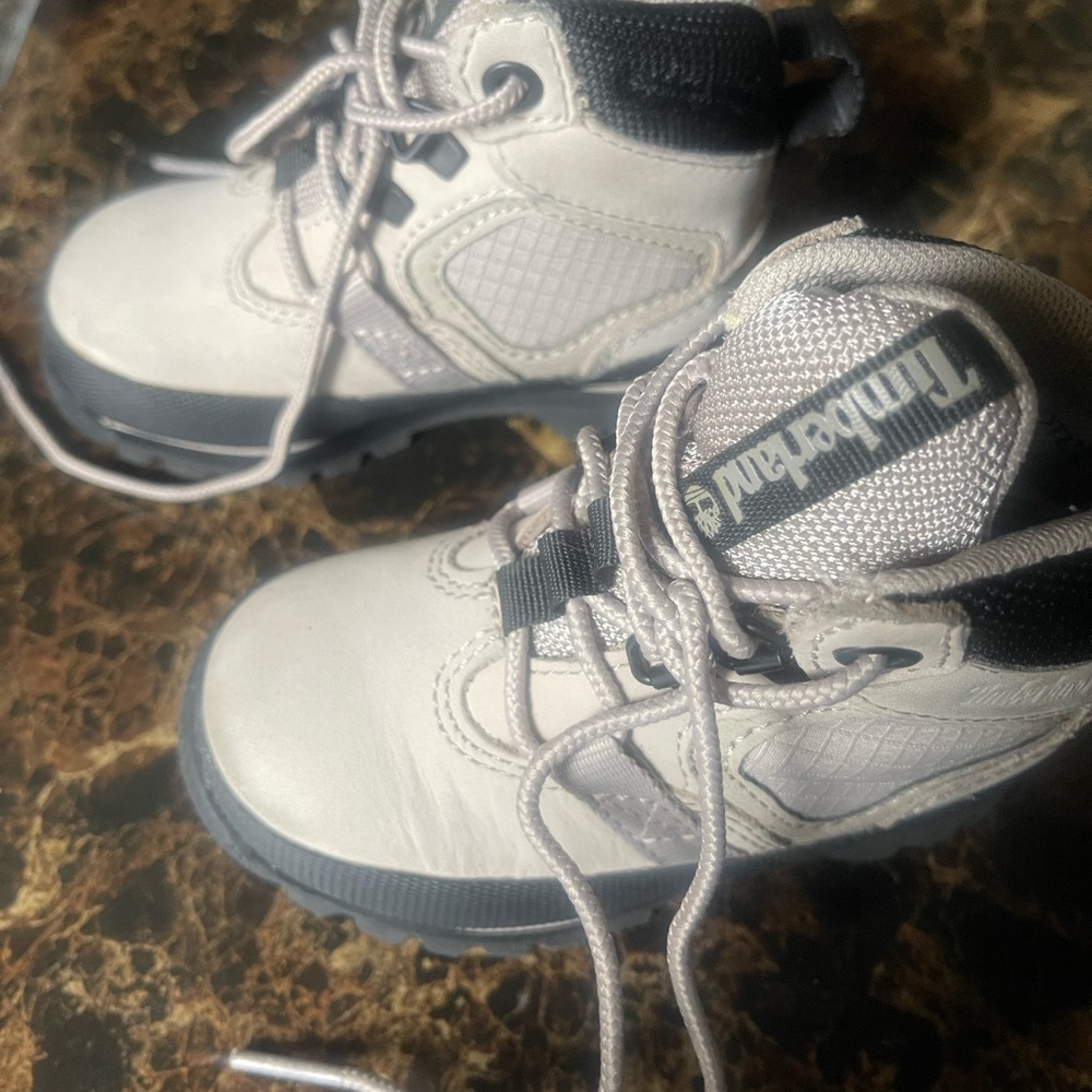 Timberland Kids Boots - White and Black
